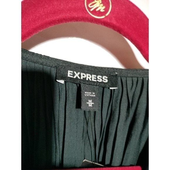 Express NWT black sleeveless maxi dress low cleavage raw hem size Medium - Picture 3 of 10